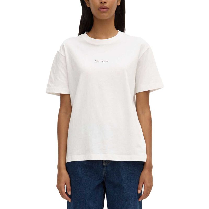 Assembly Label Womens Atelier Logo Tee Antique White image number 0